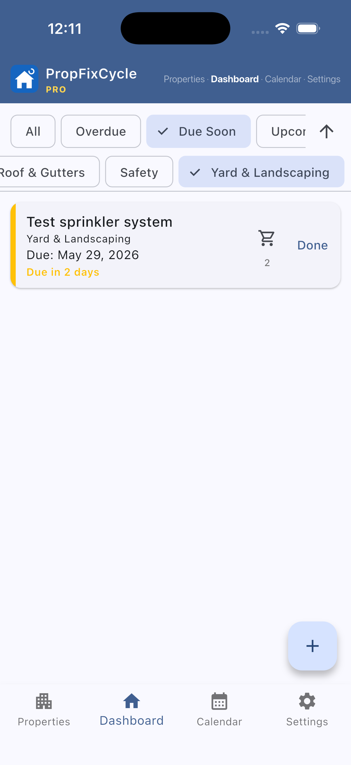 PropFixCycle filters — Pro